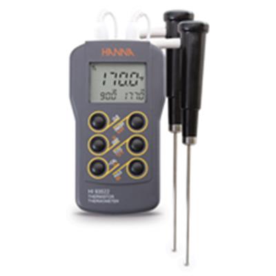 HI93522双通道便携式温度(℃/°F)测定仪